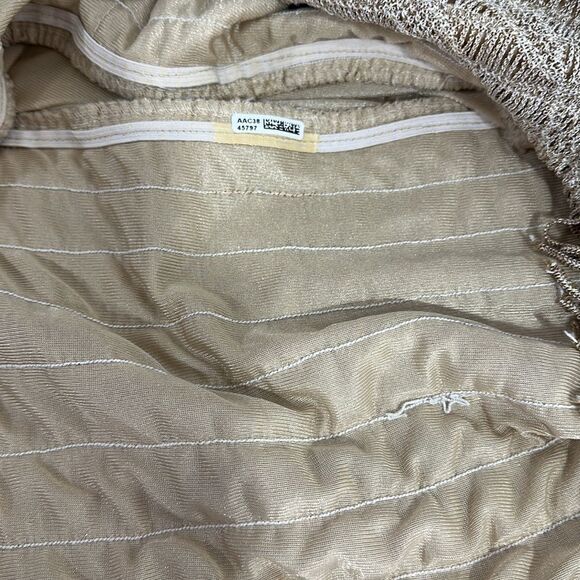 Damianou Long Sleeve Drop Waist Evening Crochet Deco Dress Size M - Picture 10 of 12